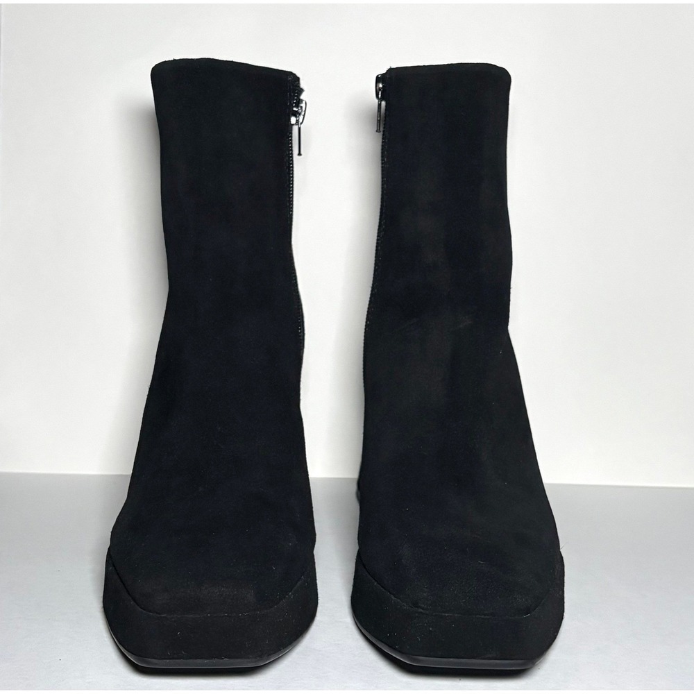 Dolce Vita Womens Gracey Platform Bootie Black Suede Square Toe Size 8.5 - Picture 5 of 8